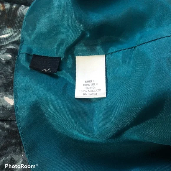 Banana Republic 100% Silk Blue Bubble Skirt - Picture 6 of 7